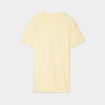 T-shirt droit en coton manches courtes jaune clair homme