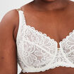 Soutien-gorge emboîtant dentelle blanc femme grande taille