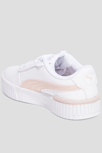 Tennis basses à lacets Puma Carina 2.0 blanc fille