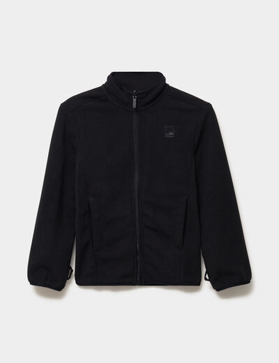 Parka 3-en-1 imperm&eacute;able &agrave; capuche gris gar&ccedil;on