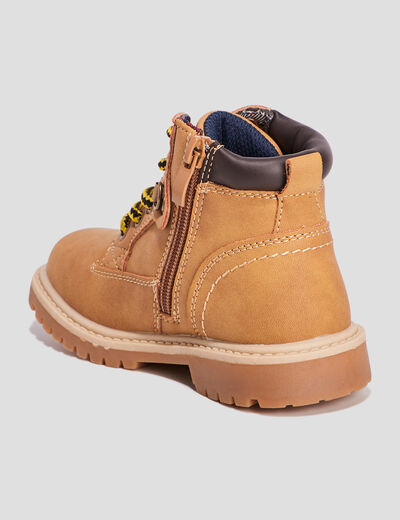 Bottines Creeks camel garçon