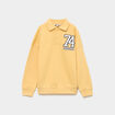 Sweat col polo manches longues jaune gar&ccedil;on
