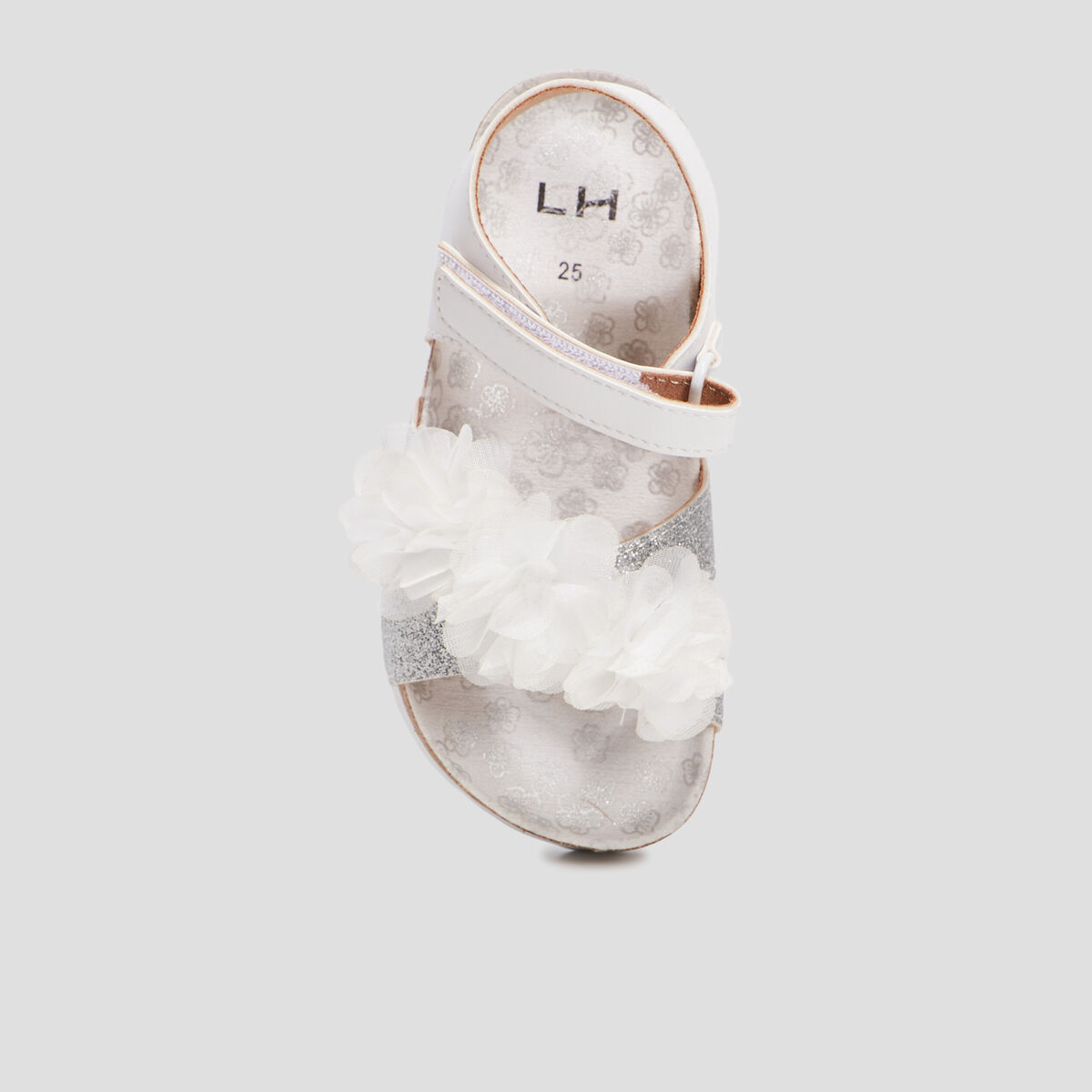 Sandales à froufrous blanc fille