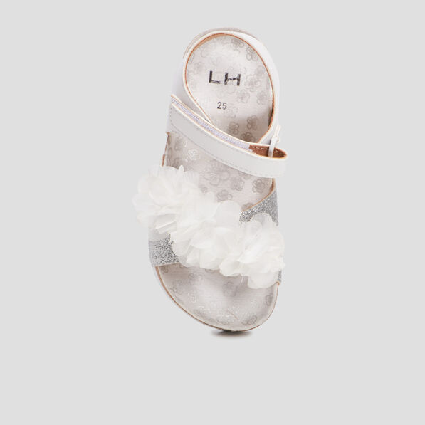 sandales a froufrous blanc fille Sandales à froufrous blanc fille