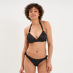 Haut de maillot de bain forme triangle noir femme