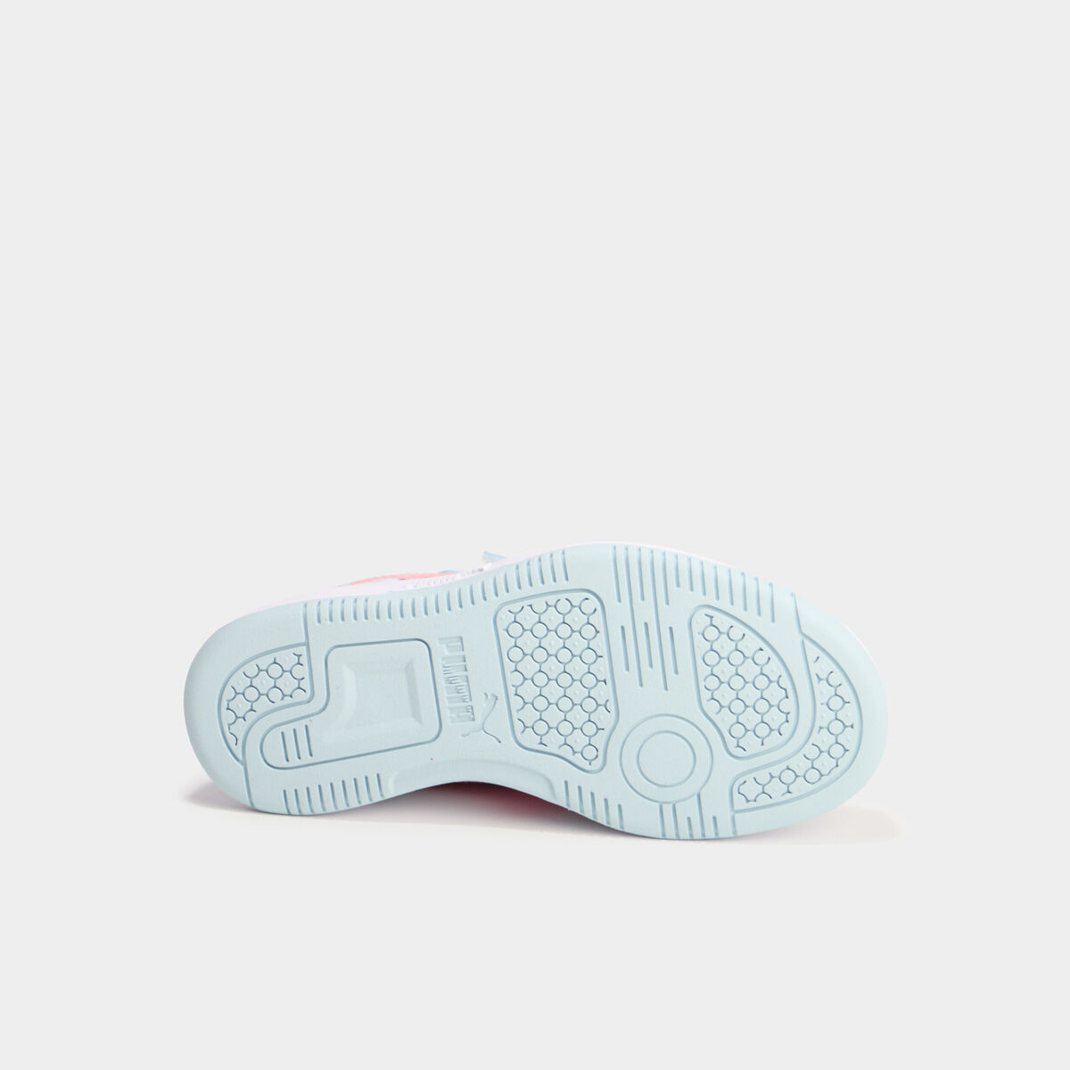 Tennis basses &agrave; scratchs Puma REBOUND V6 vert pastel fille