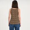 D&eacute;bardeur coton bretelles larges beige femme