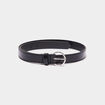 Ceinture avec boucle ronde noir fille