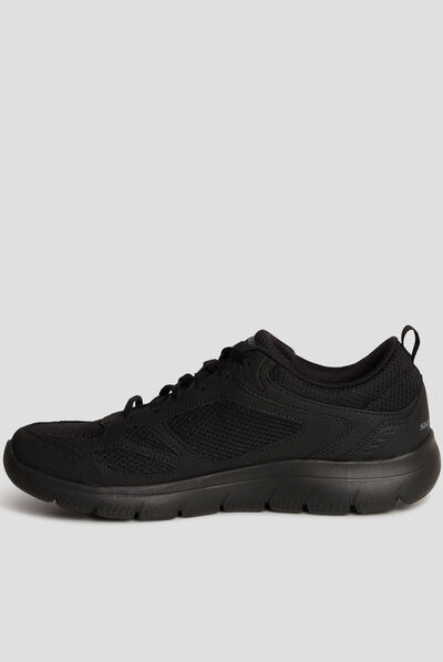 Baskets running mémoire forme Skechers noir homme
