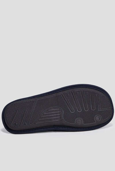 Chaussons mules Creeks bleu homme