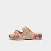 Mules avec boucles marron femme