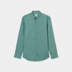 Chemise effet stretch manches longues vert foncé homme