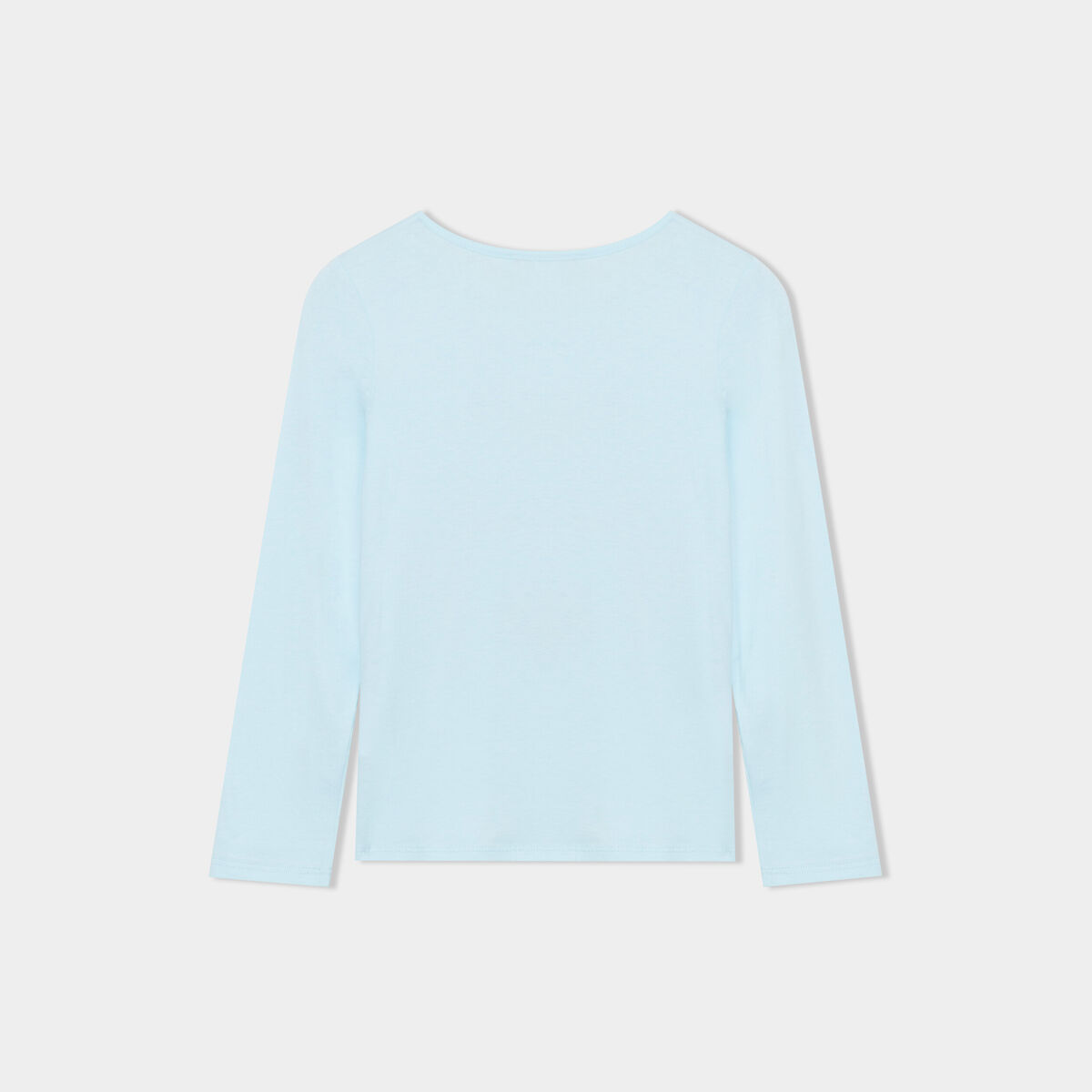 Ensemble pyjama pantalon t-shirt coton bleu turquoise fille