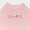 Pyjama dors-bien effet velours vieux rose bébé fille