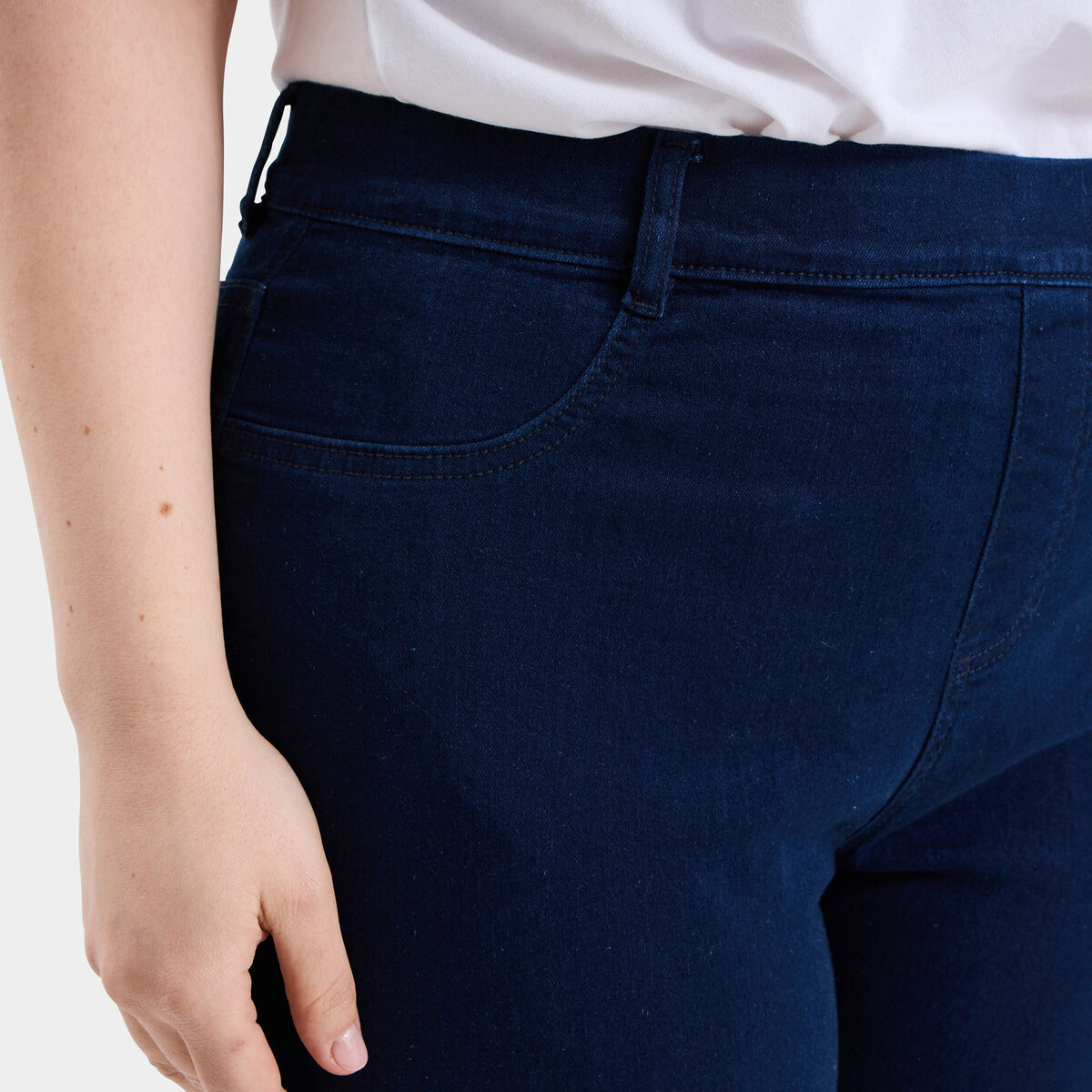 Denim Bloom Jean stretch pour femme Taille basse Super Skinny Power