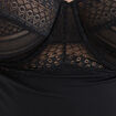 Body emboîtant à dentelle Irma noir femme grande taille