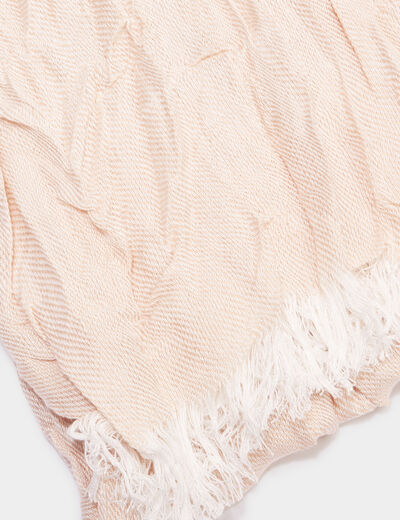 Foulard effet froissé sable homme