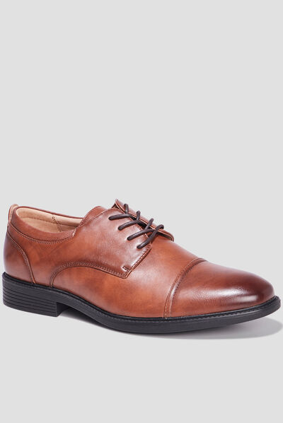 Derbies lacées marron homme