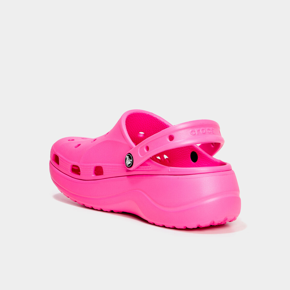 Sabots plateformes Crocs rose femme