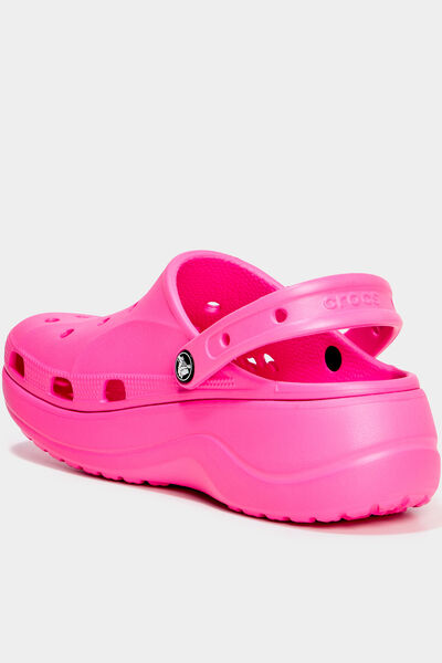 Sabots plateformes Crocs rose femme