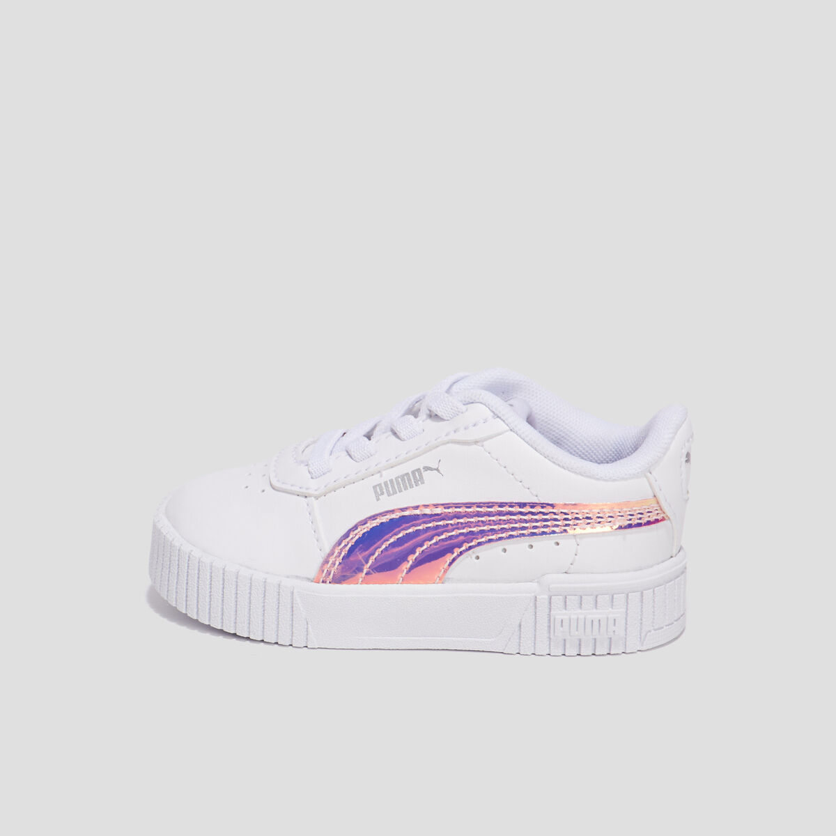 Tennis à lacets Puma Carina 2.0 blanc bébé fille