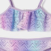 Maillot de bain 2 pièces parme fille