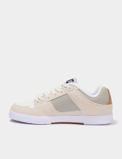 Baskets en cuir antid&eacute;rapantes sable homme