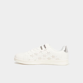 Tennis basses perforées Creeks blanc femme
