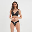 Soutien-gorge triangle dentelle noir femme