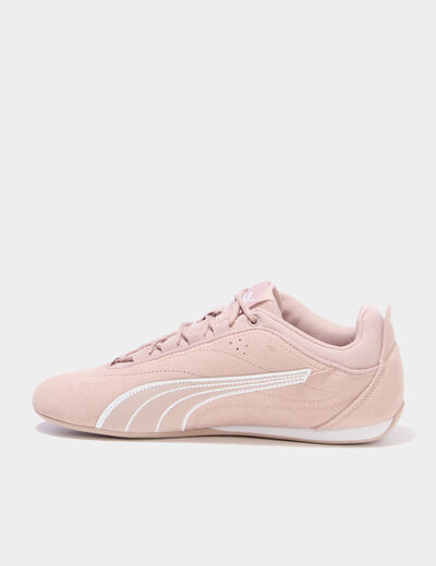 Baskets running cuir Puma Catch SD vieux rose femme