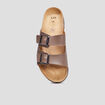 Mules avec boucles taupe homme