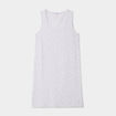 Chemise de nuit sans manches gris clair femme