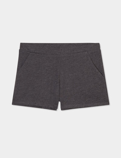 Short de pyjama gris foncé femme