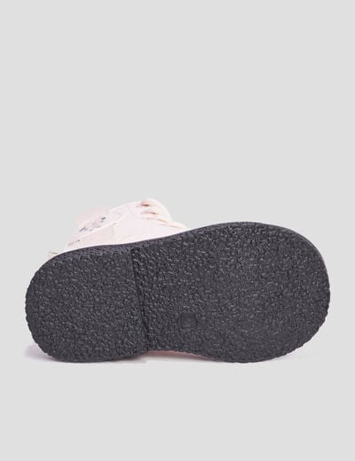 Bottines vernies zippées Minnie rose bébé fille