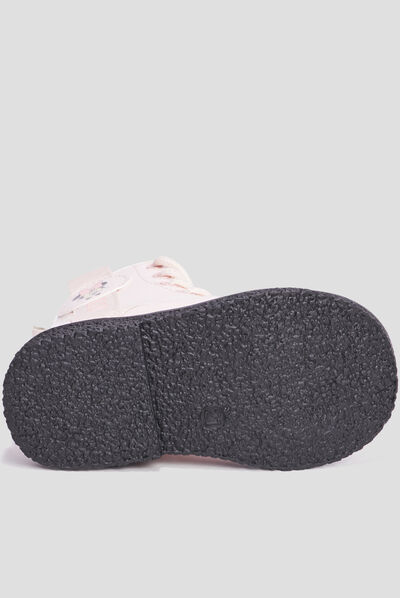 Bottines vernies zippées Minnie rose bébé fille