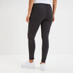 Legging taille élastiquée gris foncé femme