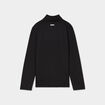 T-shirt sport col camionneur zipp&eacute; noir gar&ccedil;on