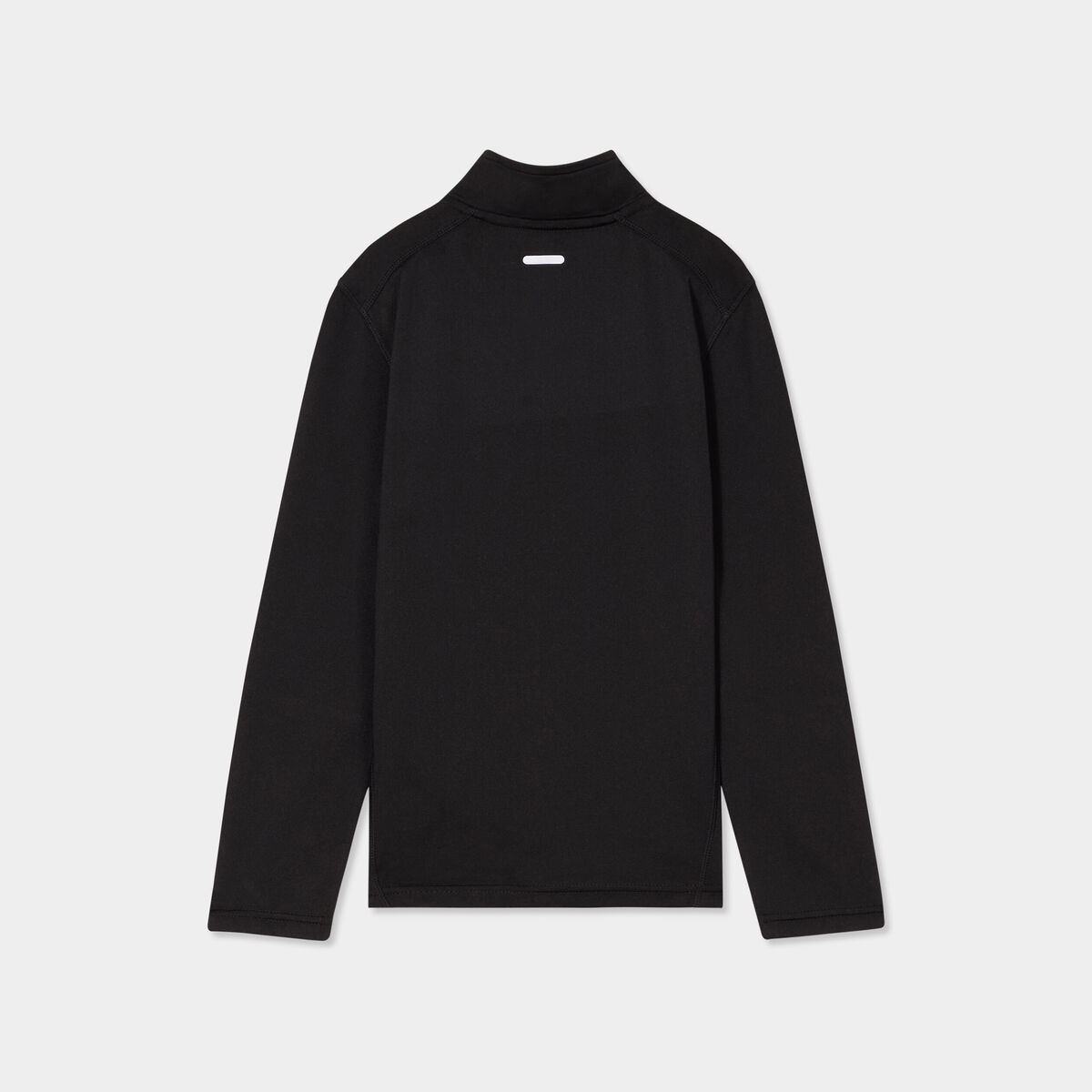 T-shirt sport col camionneur zipp&eacute; noir gar&ccedil;on