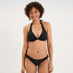 Haut de maillot de bain foulard &agrave; nouer noir femme