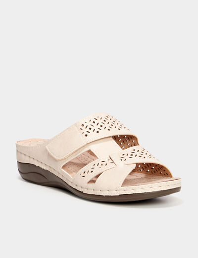 Sandales perforations Confortissimo blanc femme