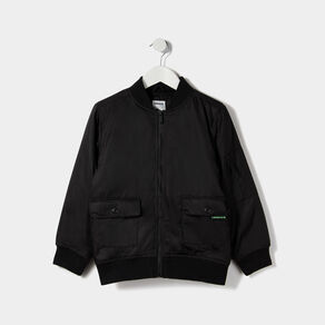blouson bomber zippe liberto noir garcon Blouson bomber zippé Liberto noir garçon