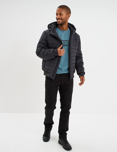 Veste à capuche Liberto gris foncé homme