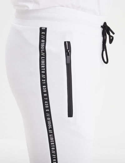 Short de jogging Liberto blanc homme