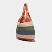 Sac tressé porté-épaule multicolore femme
