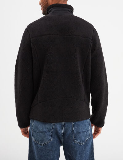 Gilet polaire zippé Trappeur noir homme