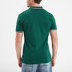 Polo avec broderie poitrine coton Creeks vert foncé homme