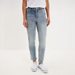 Jean stretch slim 7/8 &egrave;me denim double stone femme