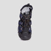 Sandales à scratch et lacets élastiqués bleu marine homme