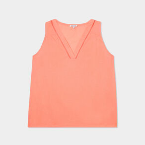 debardeur sans manches rose corail femmegt Débardeur sans manches rose corail femme grande taille