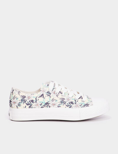 Tennis basses en toile à lacets Creeks multicolore femme
